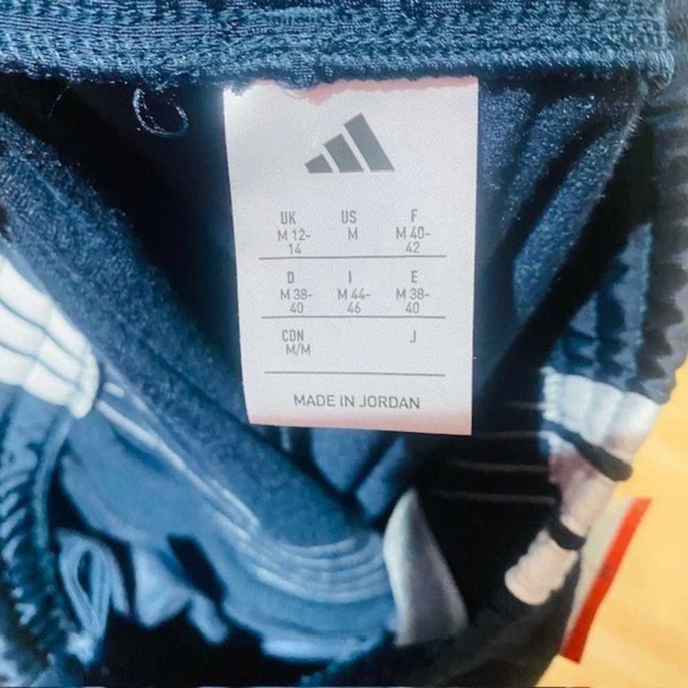 Adidas Tricot Pants Aurink Navy Blue Track Pants Women Medium NEW - Picture 6 of 6